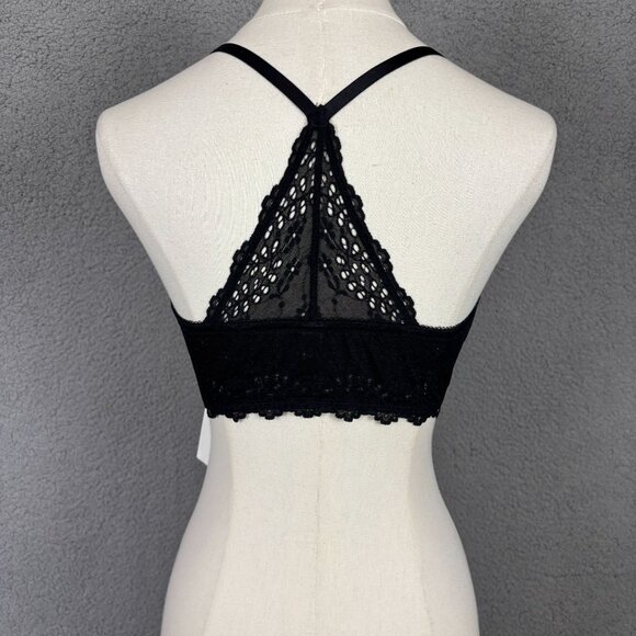 B.temptd By Wacoal Womens 36C Lace T-Back Bra Black Front Closure New With Tag's - Picture 4 of 8